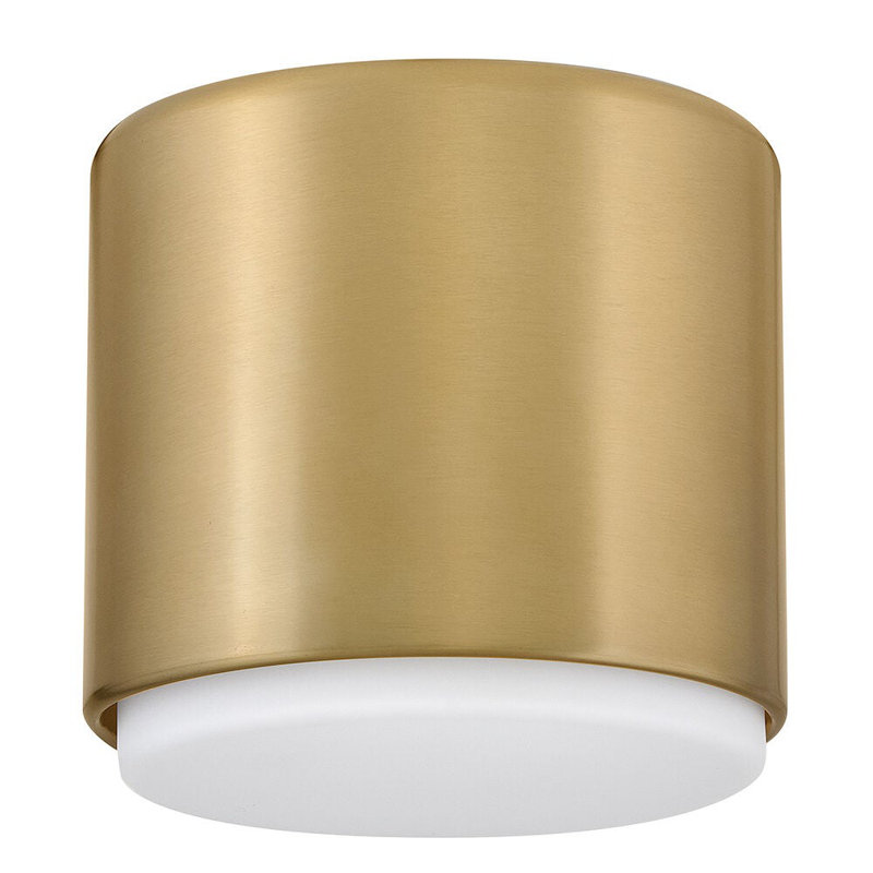 Hinkley Cedric Flush Mount Flat, Lacquered Brass