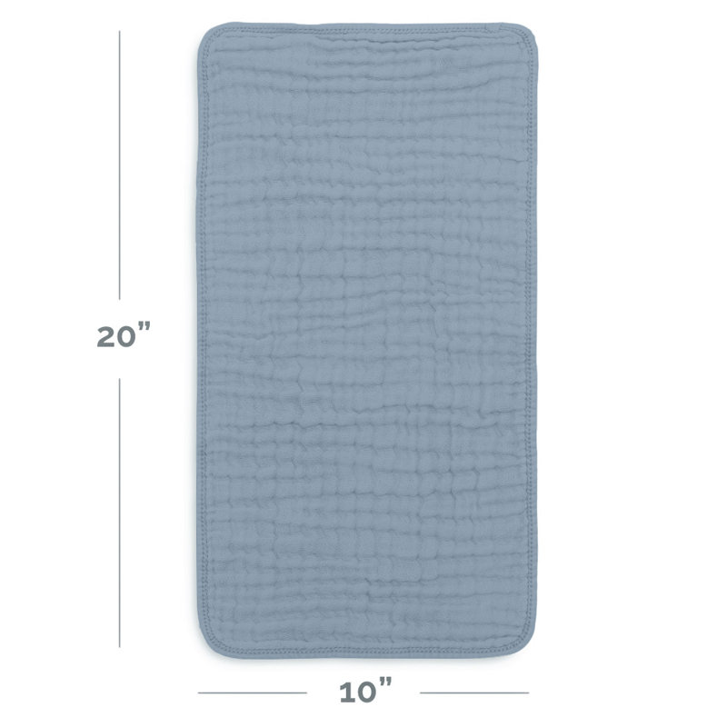 Comfy Cubs Muslin Burp Cloths 20" x 10"  - Large, 6-Layer, Ultra Absorbent 100% Cotton for Baby Spit-Up, Drool, and Messes