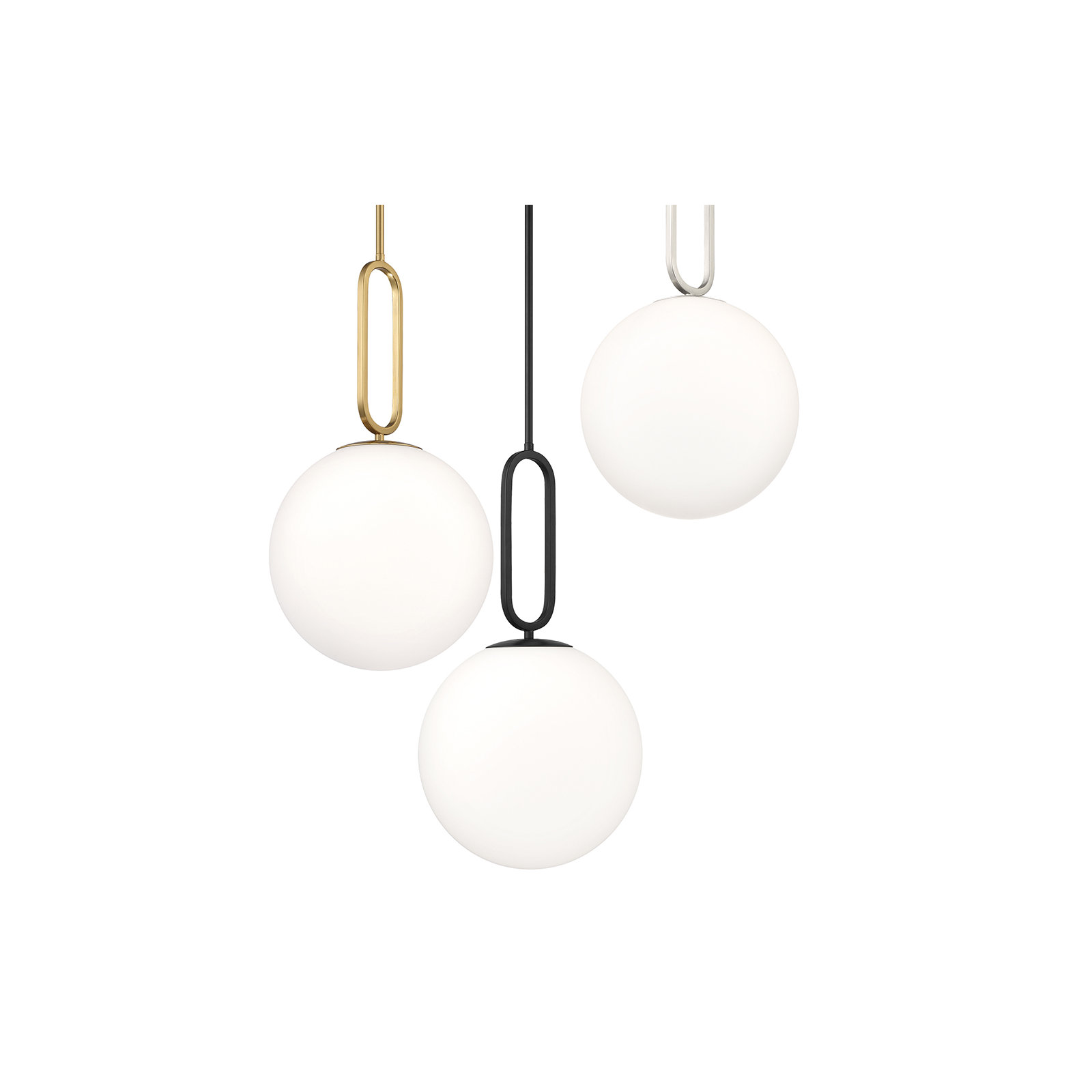Single Light Glass Dimmable Pendant, Gold, 22.75" H x 11.75" W x 11.75" D