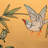Gold Lacquer End Table - Birds And Flowers