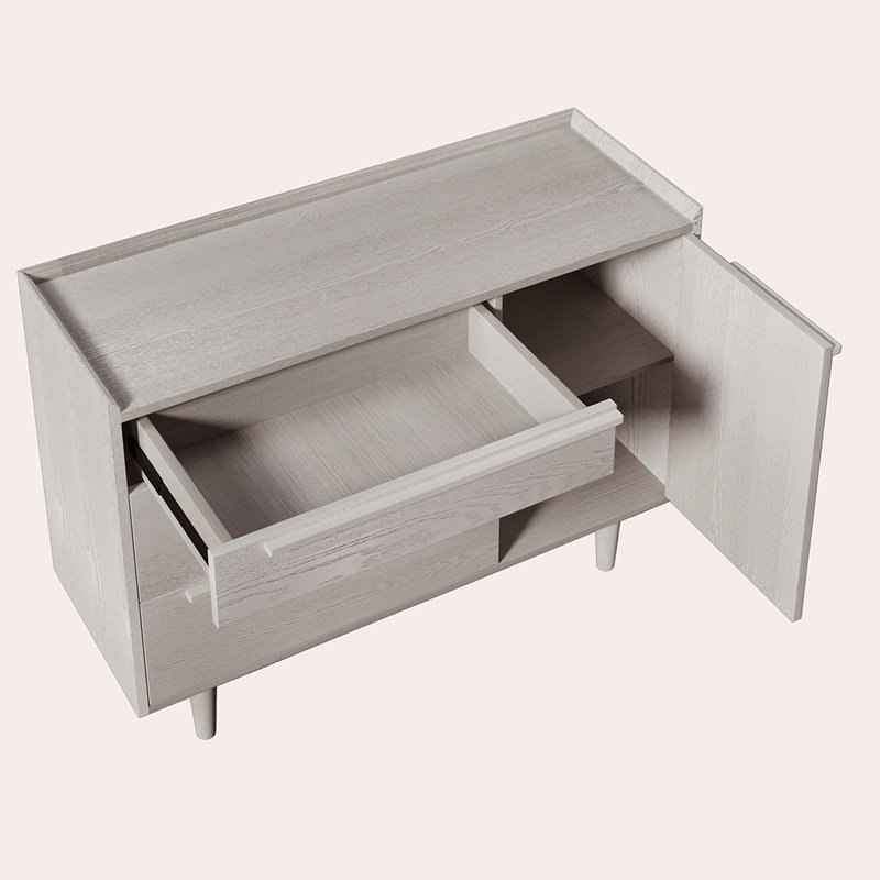 Buffet décoratif 1 porte Ide, Gris