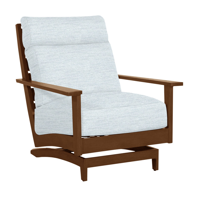 Chaise longue d'extérieur Kennebunkport, Chêne, Pas de passepoil + bourre standard, Ciel de papier