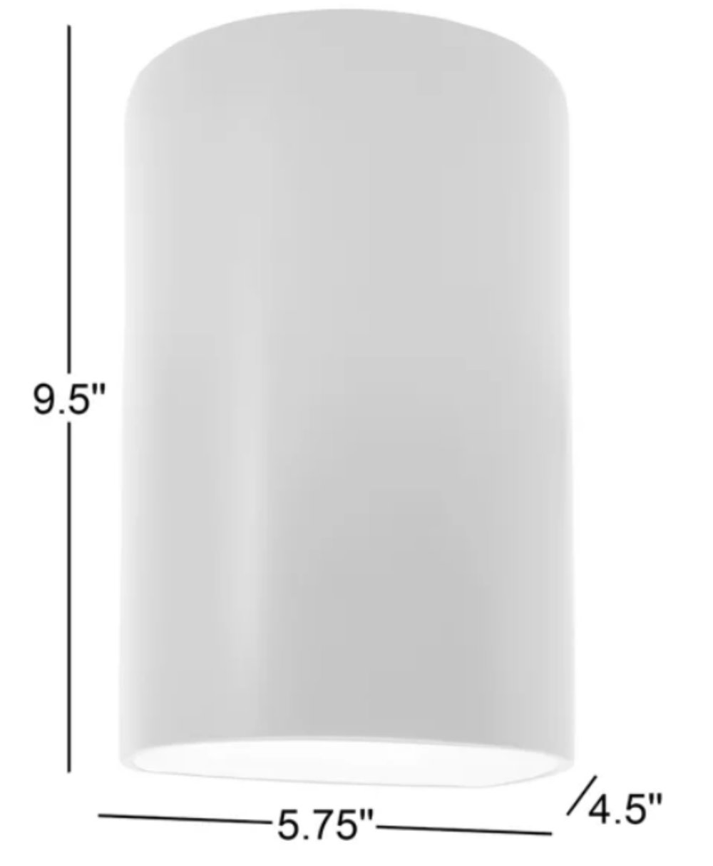 Nomad Ceramic Outdoor Sconce, Tierra Red Slate