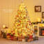 Arbre de Noël enneigé 7 pi avec lumières et branches blanches 7 pi-42884328