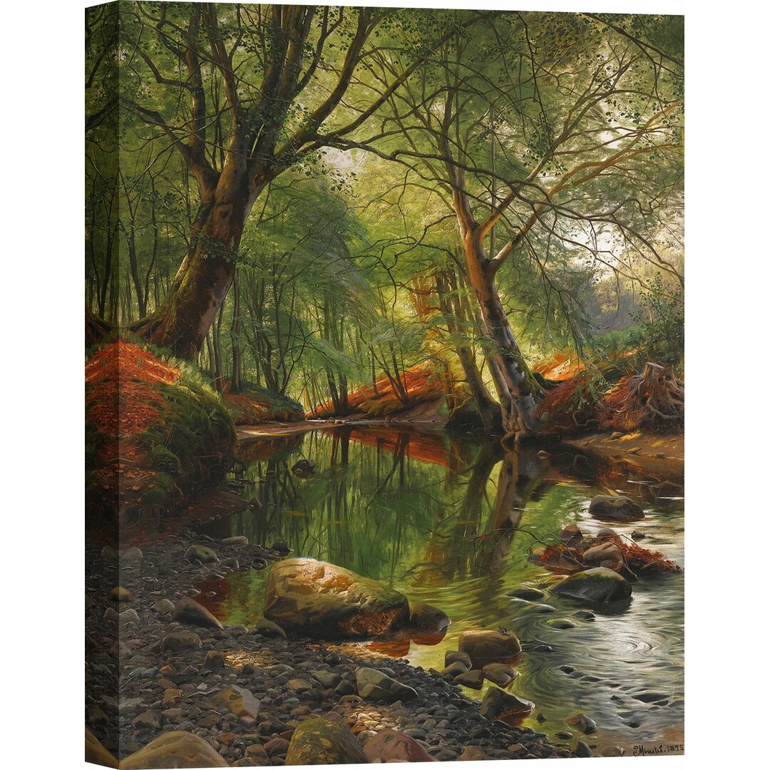 Leinwandbild A Woodland Stream von Francesco Hayez