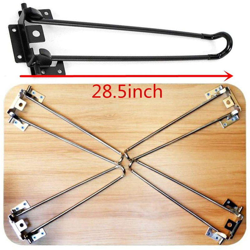 Buntine 4 Piece Folding Table Legs, 28.5" H x 3.5" W