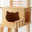 59" Modern Cat Tree With Acrylic , Scratching Posts, And A Top Perch For Indoor Cats