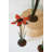  Metal Flower Sculptures 37" Tall – Recycled Iron Decorative Floral Set of 3