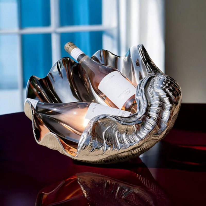 Nickel Plated Shell Wine Cooler
