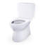 TOTO Glaston Two-Piece Elongated 1.28 GPF Universal Height Toilet with CEFIONTECT, Cotton White - CST472CEFG#01-1723618752