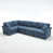 Lin bleu foncé
