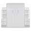 Lit escamotable double pleine grandeur avec tablettes, tiroirs et lumières DEL, gris-1494930281