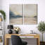 «Landscape Abstract Shapes Illustration», reproduction encadrée sur toile, 2 pièces-91069265-124478704