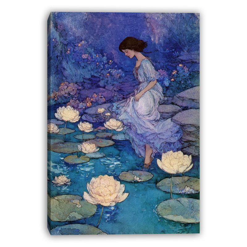 Art mural sur toile au clair de lune, H 36 po x l 24 po x P 1,5 po