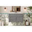 Meuble-lavabo mural 36 po, armoire de rangement flottante avec 2 tiroirs, 1 tiroir basculant, lavabo simple en céramique à 3 trous, armoire moderne.-954731872-954731932