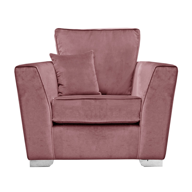 Quade Velvet Armchair, Lavender