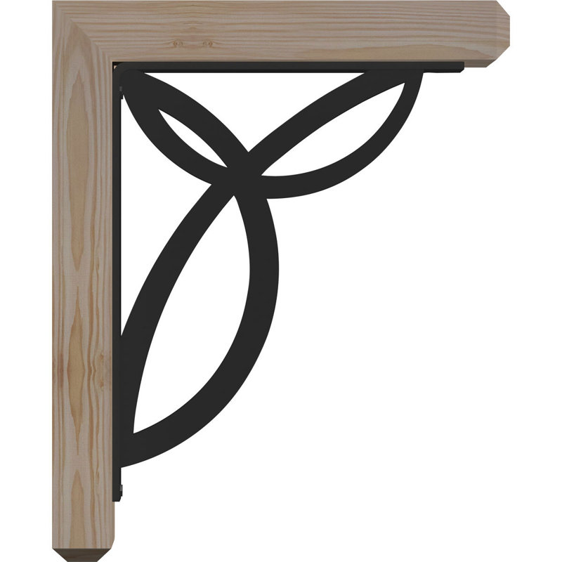 Support lisse l 3 3 po x P 9 1/2 po x H 12 po Versailles Craftsman Ironcrest, sapin Douglas (support en fer l 2 po x P 5 1/2 po x H 8 po)