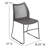 Oliverson Plastic Stacking Lobby Chairs with Honeycomb Backs-409419449-409419454