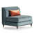 Teal Blue Velvet selected