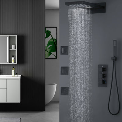 Thermostatic All-In-One Kit with Rough in-Valve