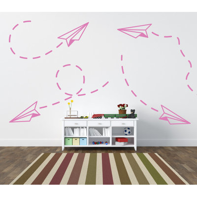 Adhésif décoratif papier avion