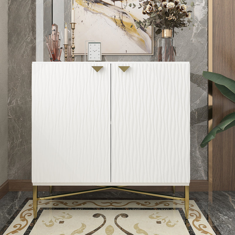 Armoire d'appoint à deux portes pour le rangement et la décoration, idéale pour ajouter fonctionnalité et style à tout espace de vie.