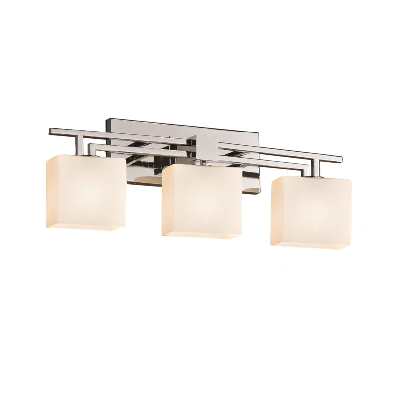 Éclairage pour meuble-lavabo 3 lumières Casson, Chrome poli, Ruban