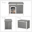 Maison pour animaux pliable polyvalente en bois pour une utilisation intérieure et extérieure avec de multiples caractéristiques pratiques