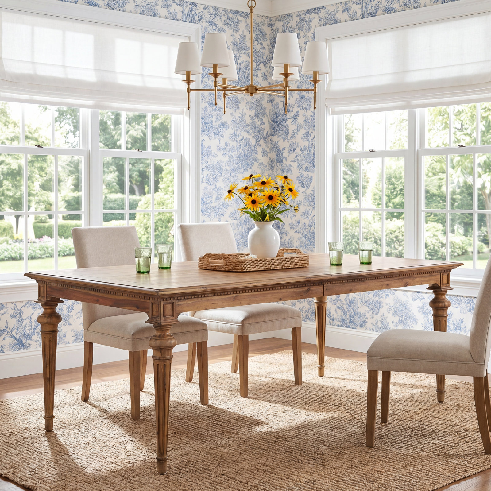 Veronica 76'' Extendable Dining Table