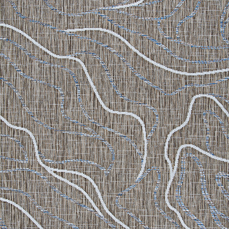 Tapis intérieur / extérieur brun clair ivoire Torge, Rectangle 3 pi 3 po x 5 pi 6 po