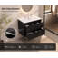 Meuble-lavabo mural 24 po avec lavabo en céramique, armoire flottante cannelée moderne, tiroirs doubles à fermeture en douceur et 3 trous pré-percés-133602296