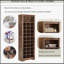 Console stylisée à 30 casiers, armoire à chaussures contemporaine avec plusieurs capacités de rangement, armoire haute autoportante pour le couloir et la chambre à coucher-718018526