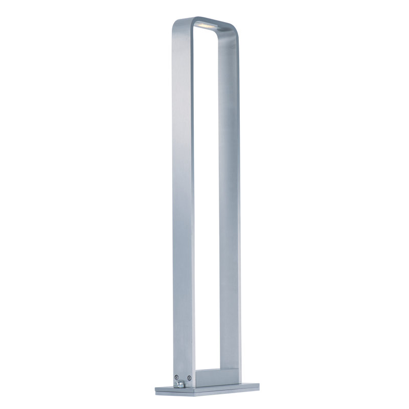 Éclairage de sentier à DEL 1 lumière Castanon, Aluminium satiné