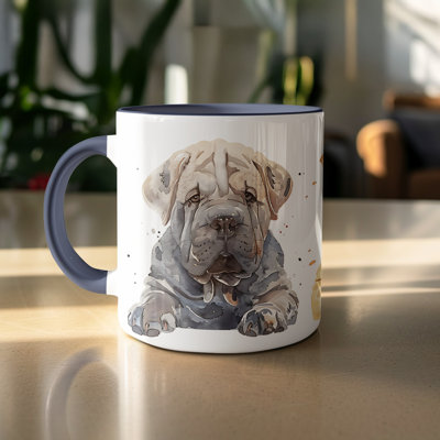 Watercolor Shiba Inu Dogs Design 11oz Coffee Mug