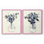 Vase floral indigo I - impression encadrée de qualité supérieure - prêt à être accroché - aucun clou requis - aucun clou requis-2056381504-2056381498