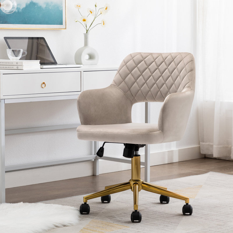 Rundelle Office Swivel Chair, Khaki