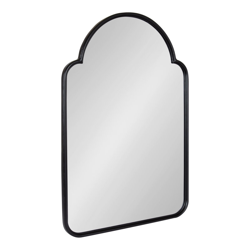 Arthell Scalloped Wall Mirror 24x36, Black