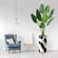 Arbre artificiel avec motif de bloc de couleur noir et blanc, arbre artificiel pour salon, chambre à coucher, bureau, 5,58 pieds (67 po) Signleader-273170119