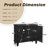 Retro Wooden Sideboard Buffet Cabinet With Storage-796446084