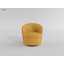 Chaise pivotante moderne et contemporaine de 31 po avec 100% cuir fleur Terza, pivotant à 360 degrés, mousse Dacron enveloppée de haute densité-1013768025