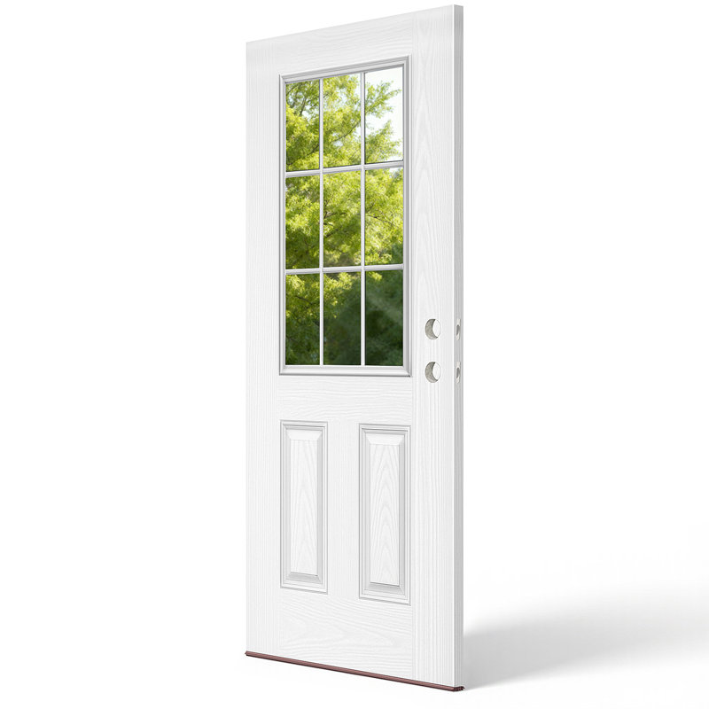 Panneau de porte d'entrée en fibre de verre 36 x 80, Gauche