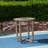 27.5'' Rustic Wood Table With Grey Color Scheme Charisma