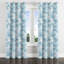 Rideaux abstraits - 1 panneau blanc avec œillets-1304954698-1304954700