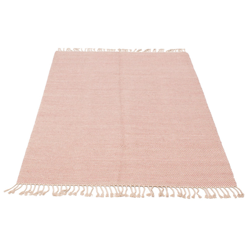 Tapis unique saumon Keanan 5 pi 4 po x 7 pi 8 po Keanan