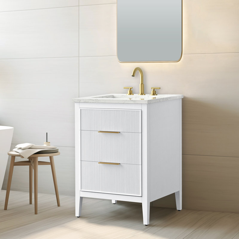 Emma 24" W Single Vanity, White