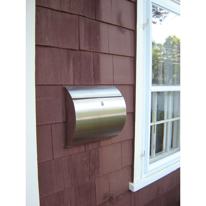 Stainless Steel Locking Wall Mounted Mailbox