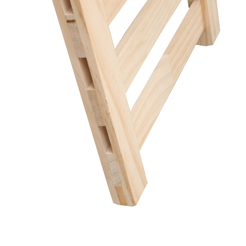 Étagère de rangement au détail en bois de pin l 45,6 po x H 57 po x P 13 po Leisha