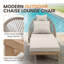 Chaise longue avec coussin amovible-125311036