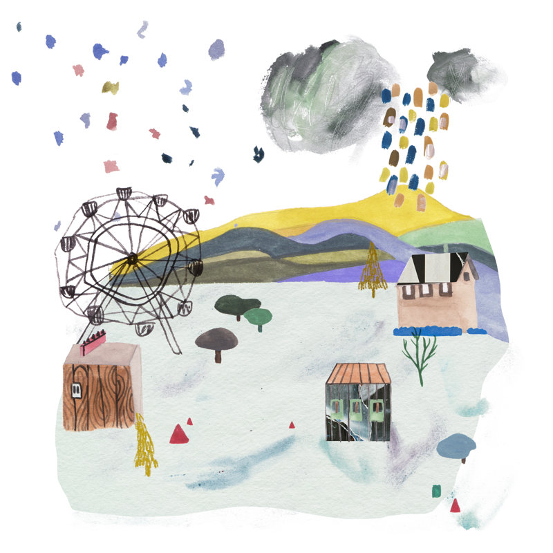 The Valley Playground IV by Melissa Wang - Wrapped Canvas Print, 122cm H x 122cm W