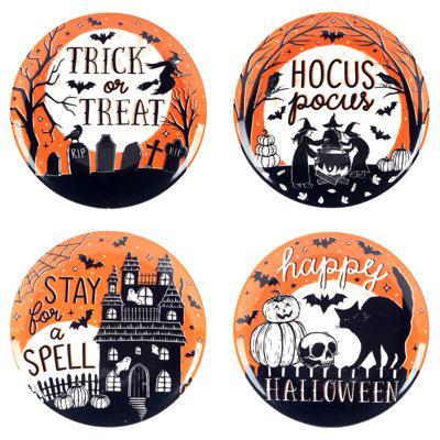 Hocus Pocus Set of 4 Salad Plates